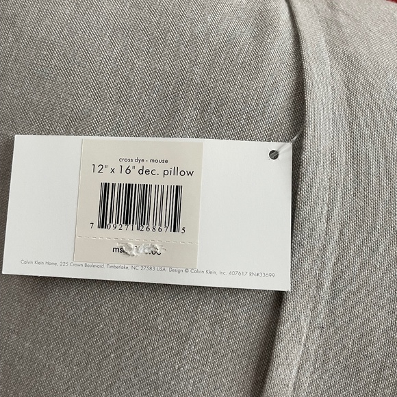 Grey/White Decorative Calvin Klein Pillow - Picture 4 of 5